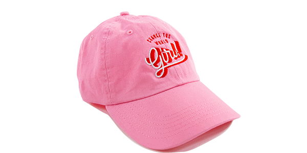 Amy's Blend Pink Hat side view