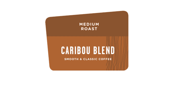 Label of Caribou Coffee Medium Roast