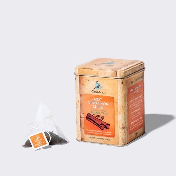 Cinnamon Spice Tea Carton and Bag