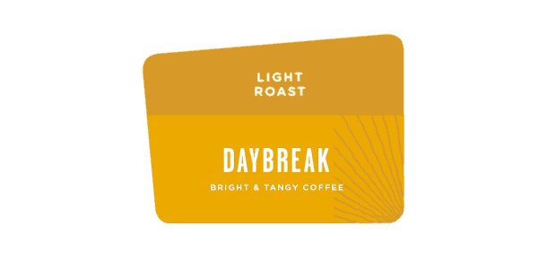 Label of Daybreak Light Roast