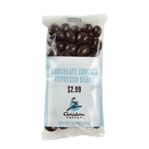 Bag of chocolate covered espresso beans