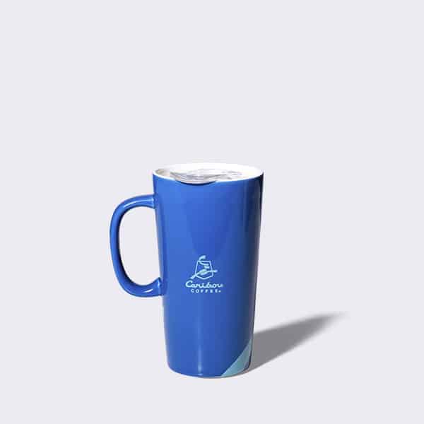 Caribou Coffee Blue Latte Mug
