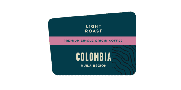 Light Roast Colombia Single Origin Label