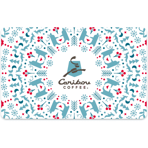 Caribou Coffee Holiday Cup Physical Gift Card