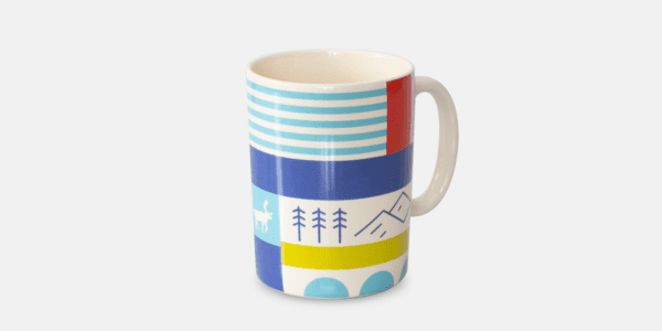 Ceramic Patterned Coffe Mug.
