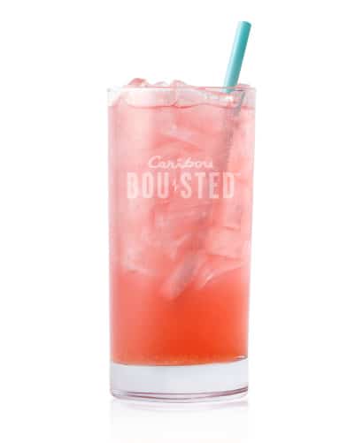 Sparkling Cherry Limeade. Caribou BOUsted caffeinated beverages