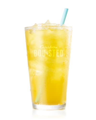 Sparkling Green Tea Lemonade. Caribou BOUsted caffeinated beverages