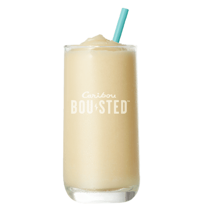 Blended Pina Colada Mocktail Caribou BOUsted caffeinated beverages