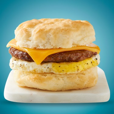 Sausage egg & cheese biscuit