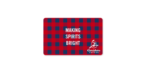 Buffalo Plaid gift card with Making Spirits bright on the front.