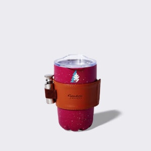 Red flask tumbler front