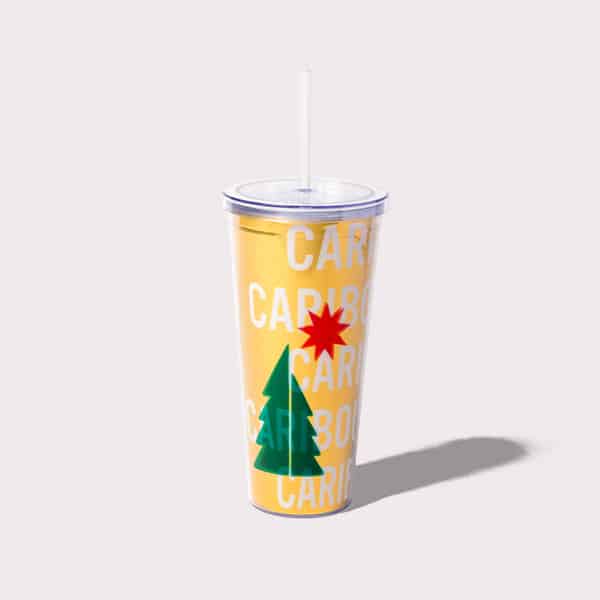 Winter Chill Iced Coffee Cup - Orange - Caribou Coffee