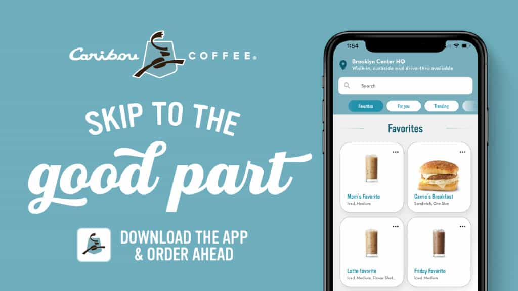 Skip to the good part with the Caribou Coffee app