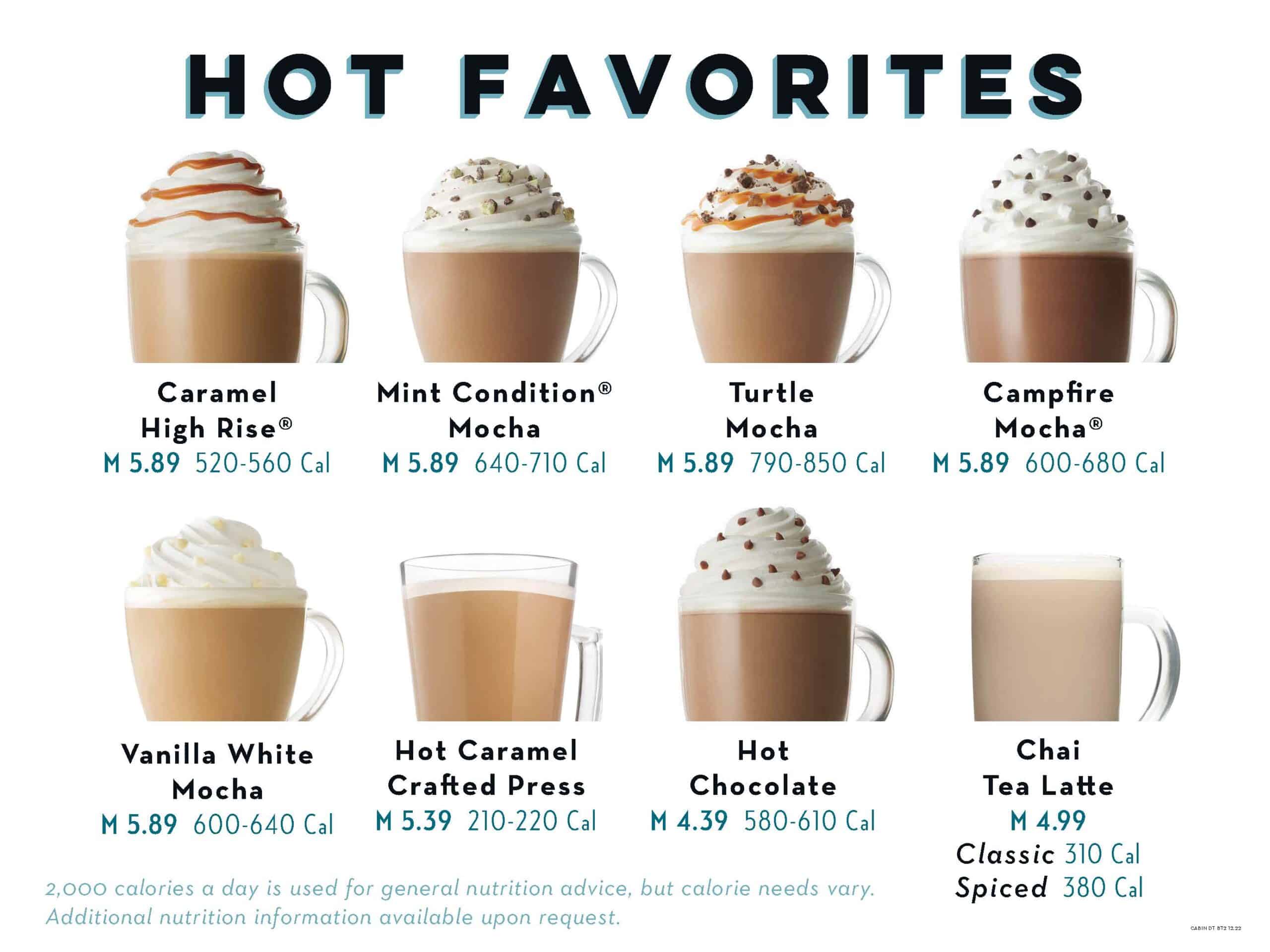 Hot favorites from Caribou Coffee