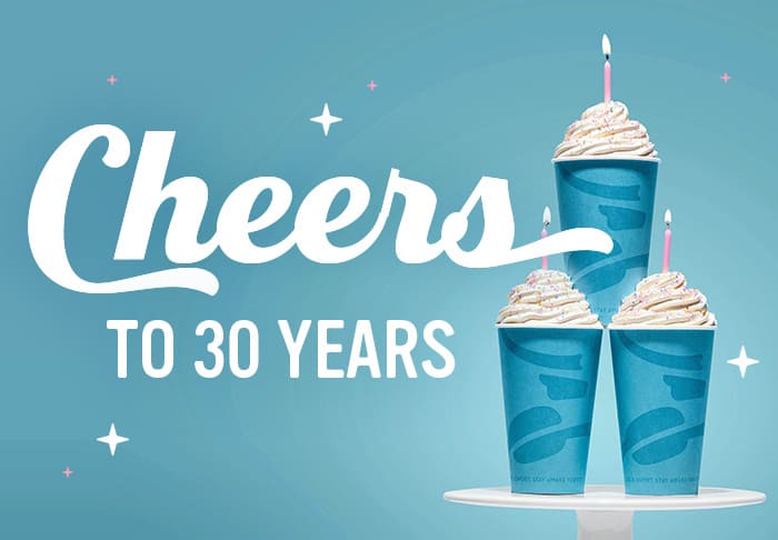 Cheers to 30 years of Caribou Coffee