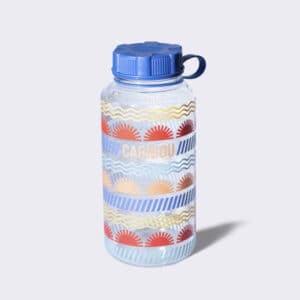 Water bottle with sun designs