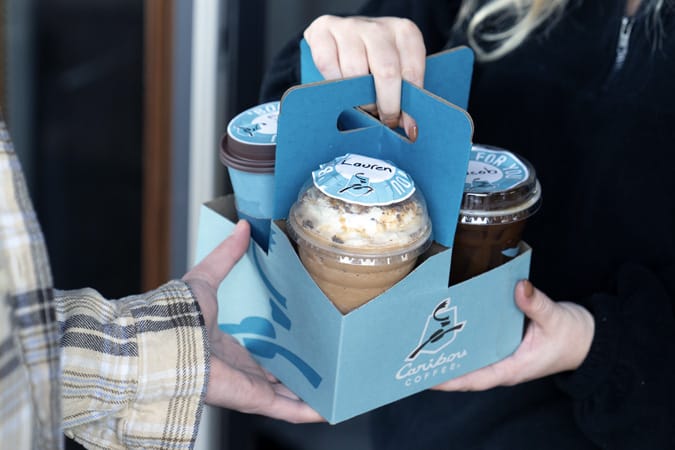 Delivery with Caribou Coffee