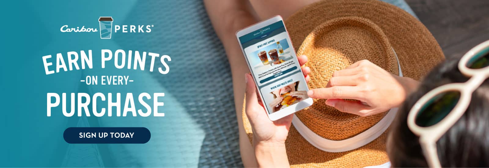 Earn points on every purchase. Sign up for Caribou Perks today.