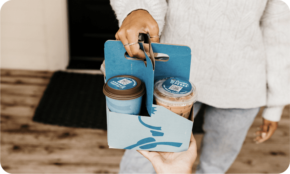 New! Enjoy delivery in the Caribou Coffee app.