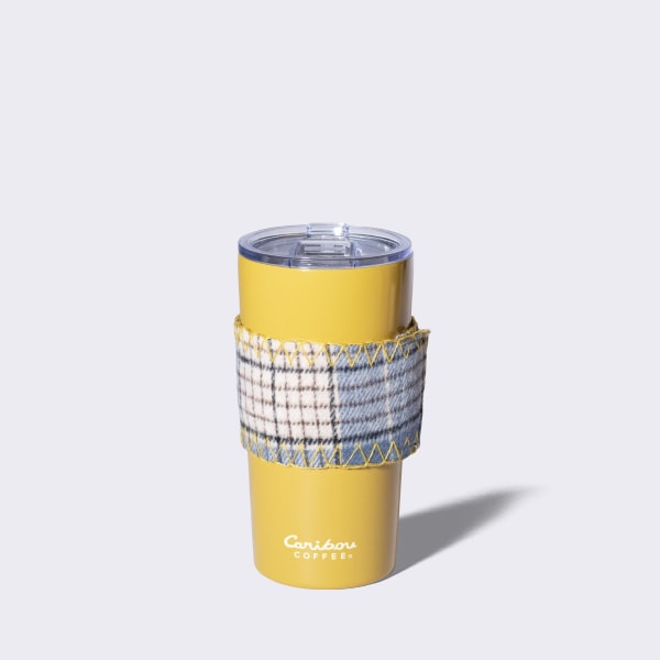 Honeycomb Stainless Steel Tumbler - Gold - Caribou Coffee