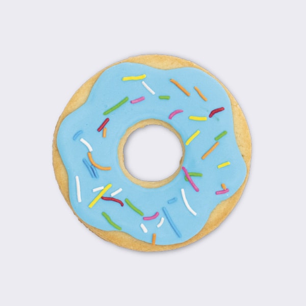 Donut Shaped Frosted Cookie - Caribou Coffee