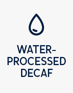 water-processed decaf graphic