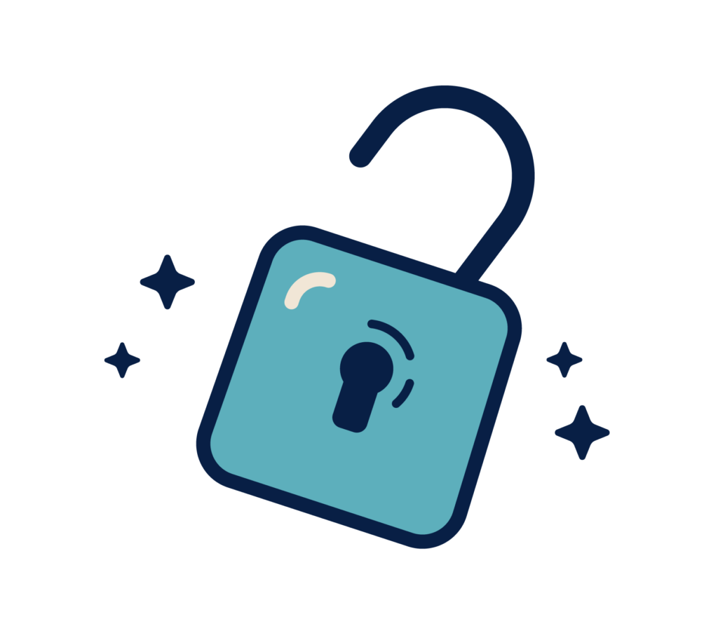 unlocked padlock