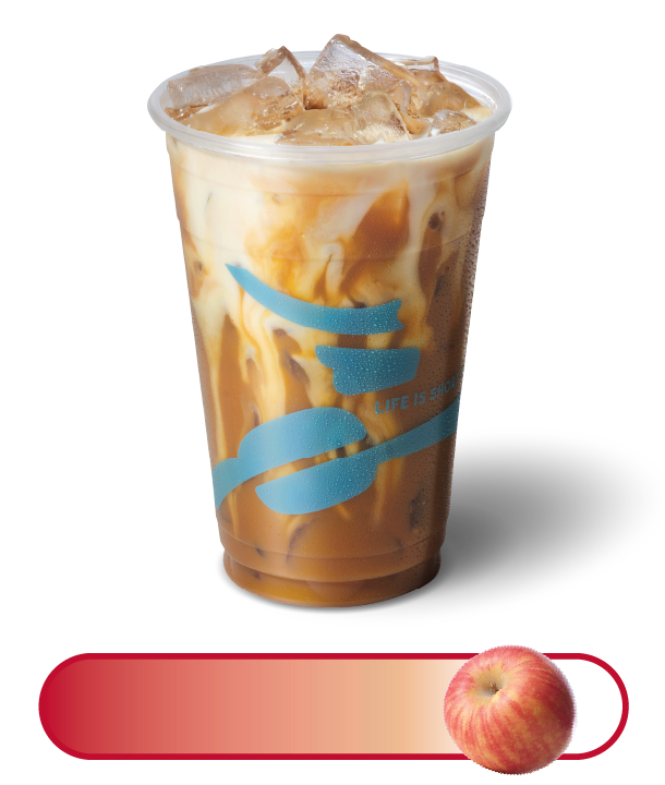 Honeycrisp Apple Caramel Espresso Shaker and high honeycrisp apple intensity scale