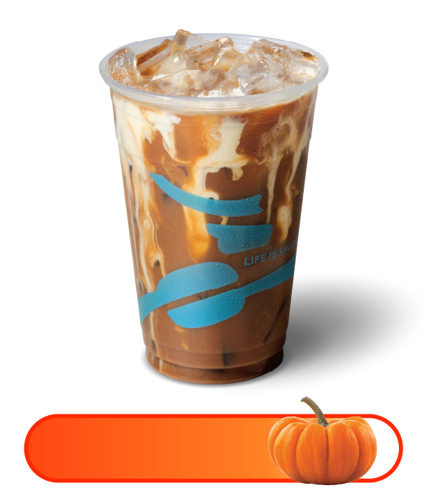 Pumpkin Espresso Shaker and high pumpkin intensity scale